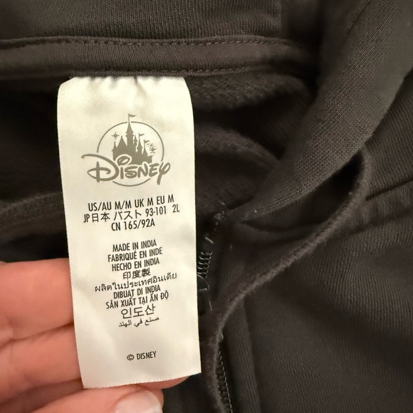 Disney Charcoal Gray Zip-Up Hoodie - Picture 4 of 5